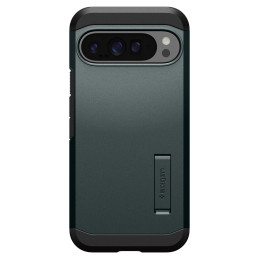Spigen Tough Armor dėklas, skirtas Google Pixel 9 Pro XL – žalias