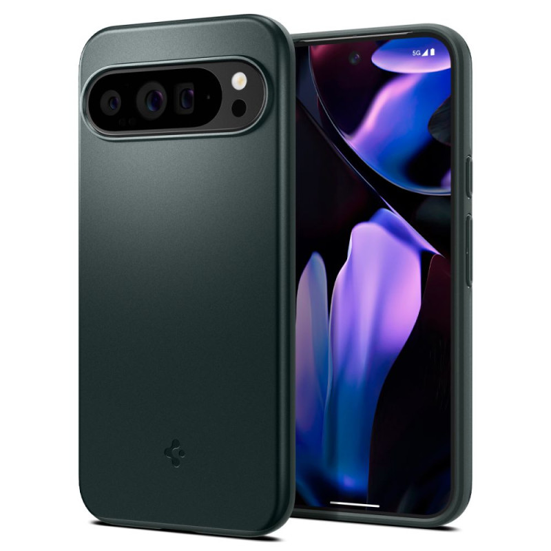 Spigen Thin Fit dėklas, skirtas Google Pixel 9 Pro XL – žalias