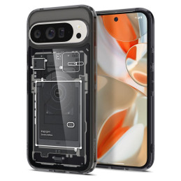 Spigen Ultra Hybrid dėklas, skirtas Google Pixel 9 Pro XL – pilkas