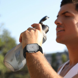 Tech-Protect Nylonmag dirželis, skirtas Apple Watch 4/ 5/ 6/ 7/ 8/ 9/ SE (38/ 40/ 41 mm) – violetinė