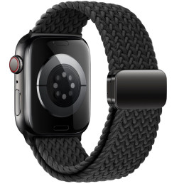 Tech-Protect Nylonmag dirželis, skirtas Apple Watch 4/ 5/ 6/ 7/ 8/ 9/ SE (38/ 40/ 41mm) – juodas