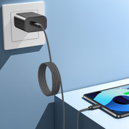 Choetech XCC-1052 100 W USB-C magnetinis laidas 1,2 m - juodas