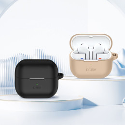 Tech-Protect Silicone Hook dėklas, skirtas Samsung Galaxy Buds 3 / 3 Pro - juodas