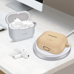 Tech-Protect Silicone Hook dėklas, skirtas Samsung Galaxy Buds 3 / 3 Pro - pilkas