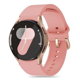 Tech-Protect silikoninis dirželis, skirtas Samsung Galaxy Watch 4 / 5 / 5 Pro / 6 / 7 / FE - rožinė