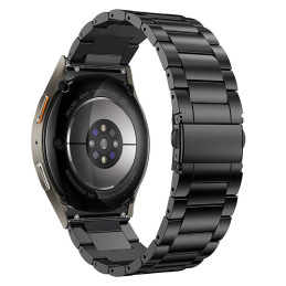 Tech-Protect nerūdijantis dirželis, skirtas Samsung Galaxy Watch 4/ 5/ 5 Pro/ 6/ 7/ FE – juodas