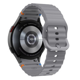 Tech-Protect silikoninis sportinis dirželis, skirtas Samsung Galaxy Watch 4/ 5/ 5 Pro/ 6/ 7/ FE – pilkas