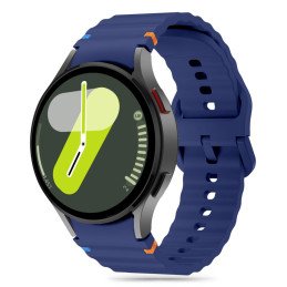 Tech-Protect silikoninis sportinis dirželis, skirtas Samsung Galaxy Watch 4/ 5/ 5 Pro/ 6/ 7/ FE – mėlynas