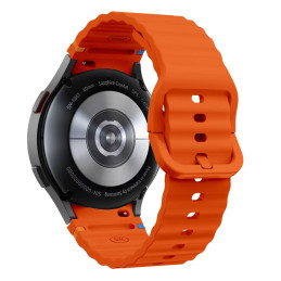 Tech-Protect silikoninis sportinis dirželis, skirtas Samsung Galaxy Watch 4/ 5/ 5 Pro/ 6/ 7/ FE – oranžinė