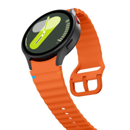 Tech-Protect silikoninis sportinis dirželis, skirtas Samsung Galaxy Watch 4/ 5/ 5 Pro/ 6/ 7/ FE – oranžinė