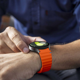 Tech-Protect silikoninis sportinis dirželis, skirtas Samsung Galaxy Watch 4/ 5/ 5 Pro/ 6/ 7/ FE – oranžinė