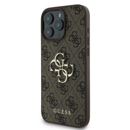 Guess 4G Big Logo dėklas, skirtas iPhone 16 Pro - rudas