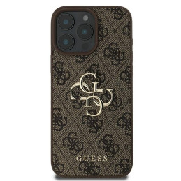Guess 4G Big Logo dėklas, skirtas iPhone 16 Pro - rudas