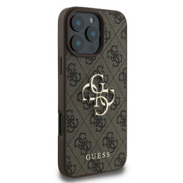 Guess 4G Big Logo dėklas, skirtas iPhone 16 Pro - rudas