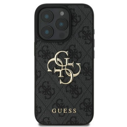 Guess 4G Big Logo dėklas, skirtas iPhone 16 Pro - juodas