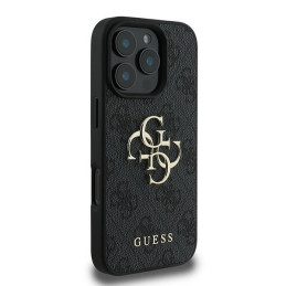 Guess 4G Big Logo dėklas, skirtas iPhone 16 Pro - juodas