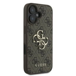 Guess 4G Big Logo dėklas iPhone 16 - rudas