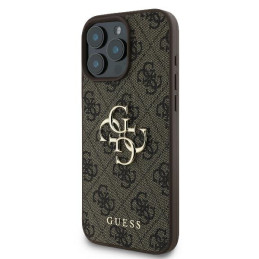Guess 4G Big Logo dėklas, skirtas iPhone 16 Pro Max - rudas