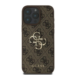 Guess 4G Big Logo dėklas, skirtas iPhone 16 Pro Max - rudas