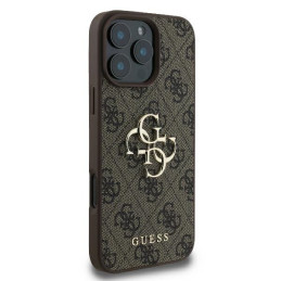 Guess 4G Big Logo dėklas, skirtas iPhone 16 Pro Max - rudas