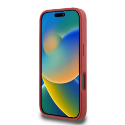 Karl Lagerfeld Quilted Signature dėklas, skirtas iPhone 16 Pro Max – raudonas
