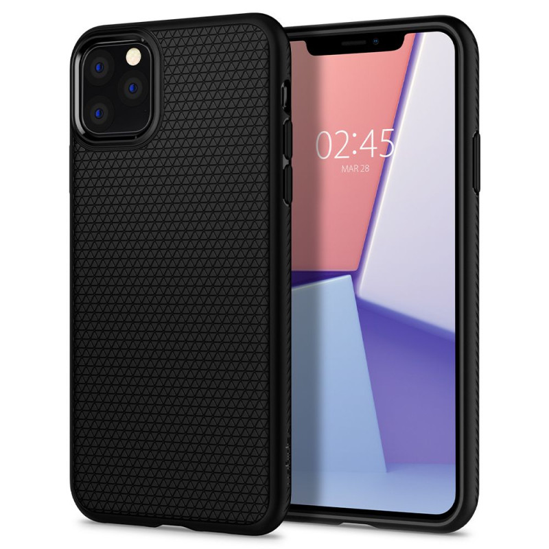 Spigen Liquid Air dėklas, skirtas iPhone 11 Pro - matinė juoda