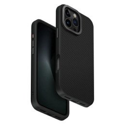 UNIQ Keva Max Magclick įkrovimo dėklas, skirtas iPhone 16 Pro Max - juodas