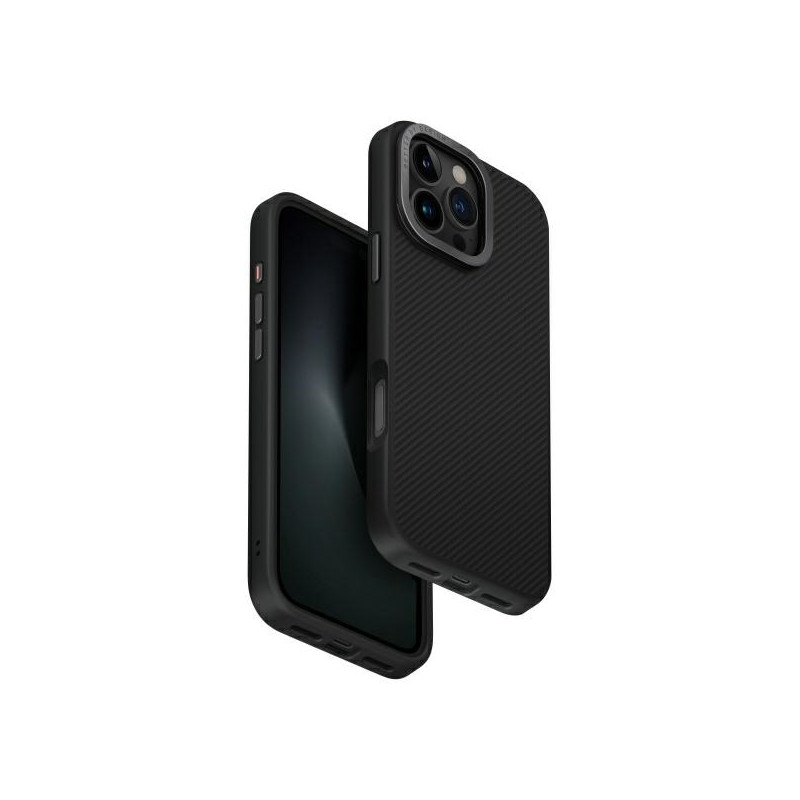 UNIQ Keva Max Magclick įkrovimo dėklas, skirtas iPhone 16 Pro Max - juodas