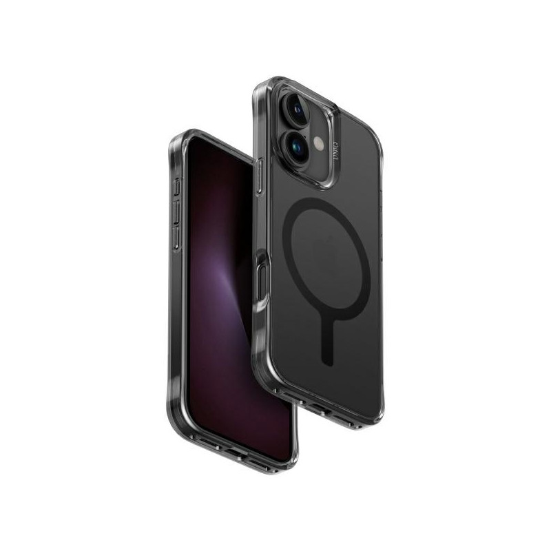 UNIQ LifePro Xtreme Magclick įkrovimo dėklas iPhone 16 - juodas