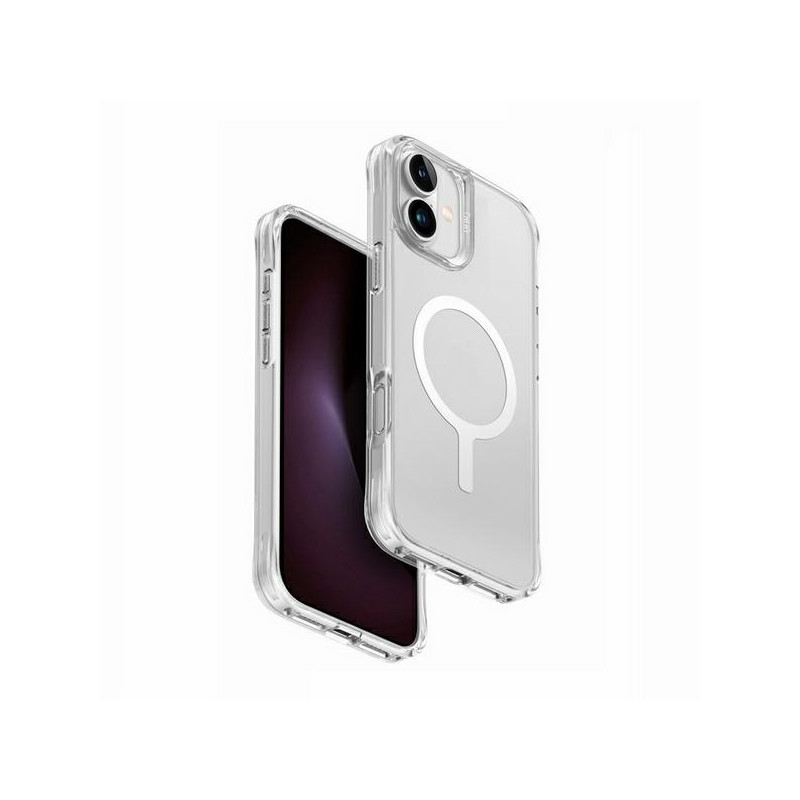 UNIQ LifePro Xtreme Magclick įkrovimo dėklas iPhone 16 - skaidrus