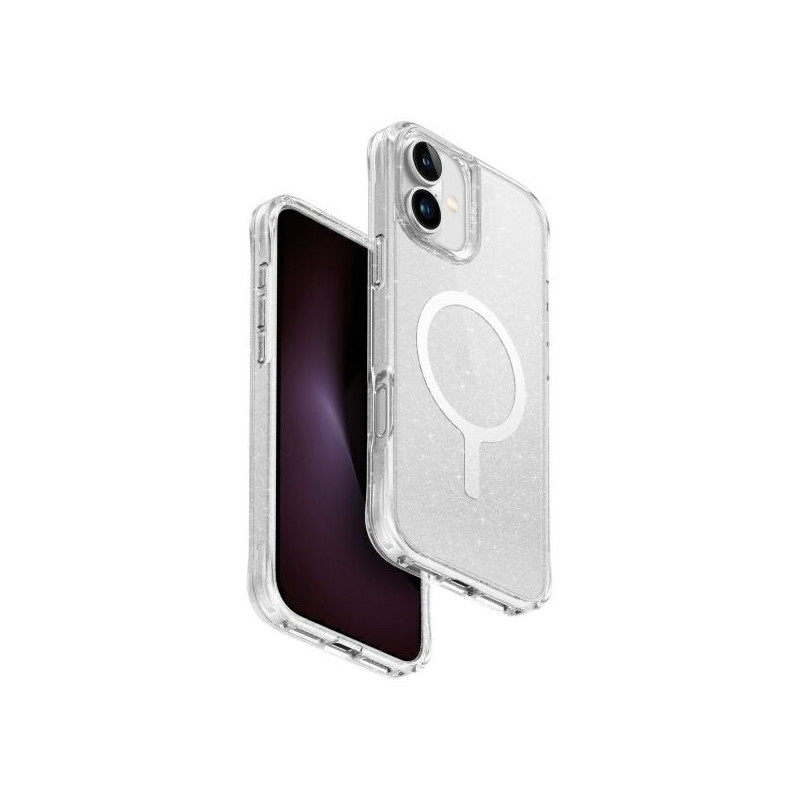 UNIQ LifePro Xtreme Magclick įkrovimo dėklas iPhone 16 - skaidrus