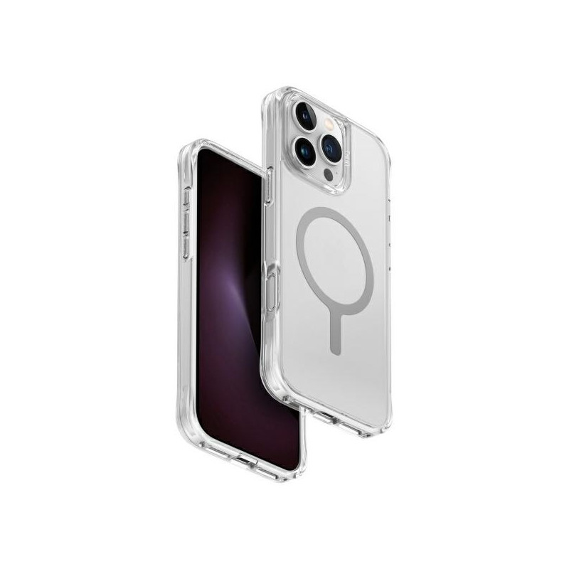 UNIQ LifePro Xtreme Magclick įkrovimo dėklas, skirtas iPhone 16 Pro Max - skaidrus