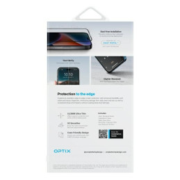 UNIQ Optix Matte grūdintas stiklas su matiniu aplikatoriumi iPhone 16 Plus
