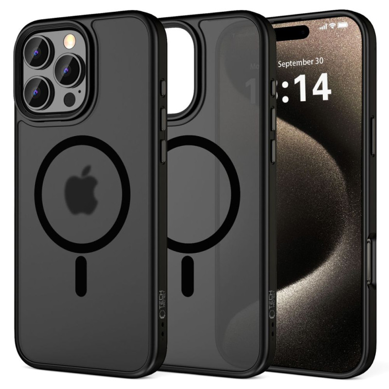 Tech-Protect MagMat MagSafe dėklas iPhone 16 Pro Max - juodas