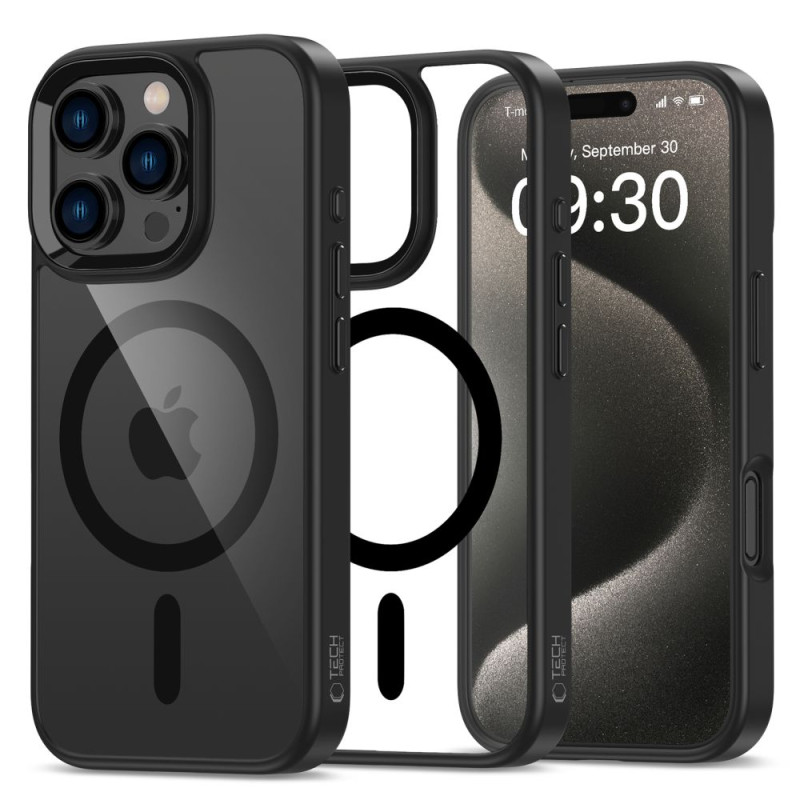 Tech-Protect MagMat MagSafe dėklas iPhone 16 Pro Max - skaidrus