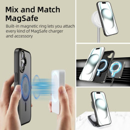 Tech-Protect MagEdge MagSafe dėklas iPhone 16 - permatomas