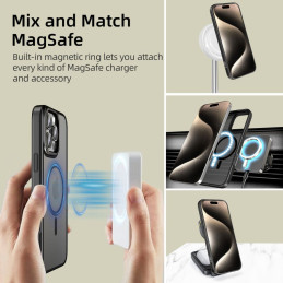 Tech-Protect MagEdge MagSafe dėklas iPhone 16 Pro Max - permatomas