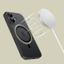 Tech-Protect MagSlim MagSafe dėklas iPhone 16 - juodas