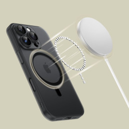 Tech-Protect MagSlim MagSafe dėklas iPhone 16 Pro - juodas