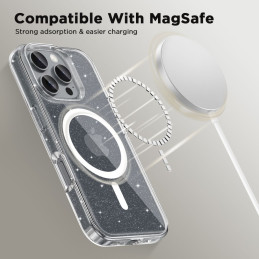 Tech-Protect FlexAir Hybrid MagSafe dėklas iPhone 16 Pro - skaidrus