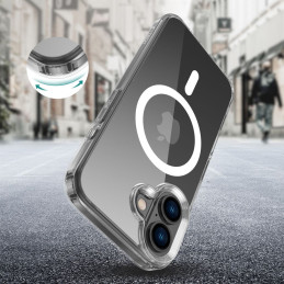Tech-Protect FlexAir Hybrid MagSafe dėklas iPhone 16 - skaidrus