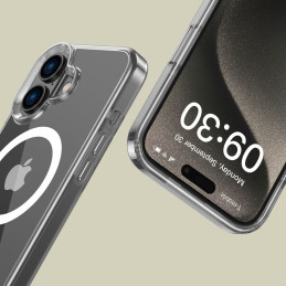 Tech-Protect FlexAir Hybrid MagSafe dėklas iPhone 16 - skaidrus