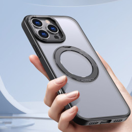Tech-Protect MagRing MagSafe dėklas su stovu iPhone 16 Pro - juodas
