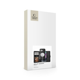 Tech-Protect Wallet MagSafe dėklas su pinigine iPhone 16 - juodas