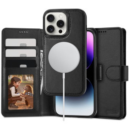 Tech-Protect Wallet MagSafe dėklas su pinigine iPhone 16 Pro - juodas