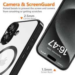 Tech-Protect MagFlex MagSafe dėklas iPhone 16 - juodas