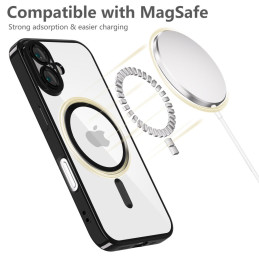 Tech-Protect MagFlex MagSafe dėklas iPhone 16 - juodas