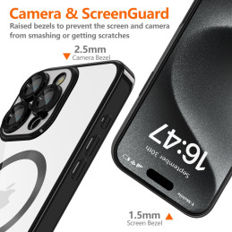 Tech-Protect MagFlex MagSafe dėklas iPhone 16 Pro Max - juodas