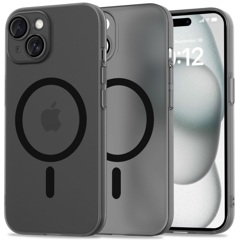 Tech-Protect MagSlim MagSafe dėklas iPhone 15 - juodas