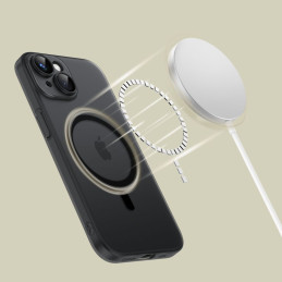 Tech-Protect MagSlim MagSafe dėklas iPhone 15 - juodas